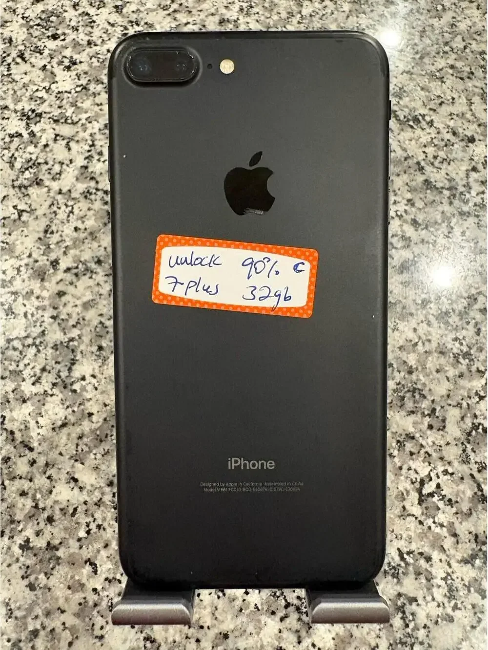 Apple iPhone 7 Plus - 32 GB - Black(Unlocked) Battery Health 90% C
